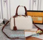 High Quality Copy L---V Speedy White Empreinte Genuine Leather Bag